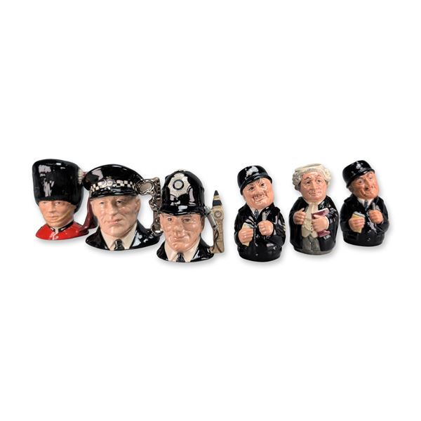 Royal Doulton Porcelain Doultonville and Policemen Figurine Group