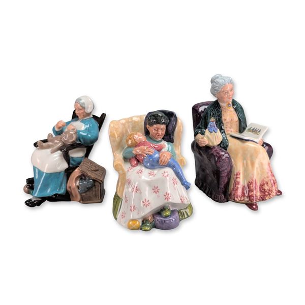 Royal Doulton Porcelain Figurines Prized Possessions Sweet Dreams Nanny