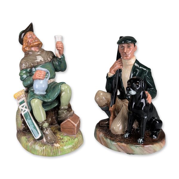 Two Royal Doulton Porcelain Figurines, Robin Hood HN2773 and The Gamekeeper HN2879