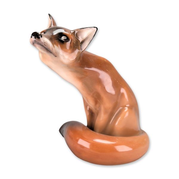Royal Doulton Seated Fox Porcelain Figurine HN 130