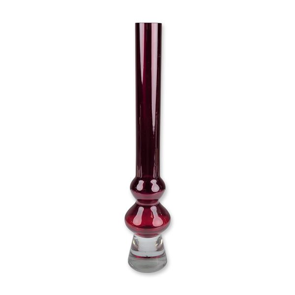 Marquis by Waterford Merengue Ruby Red Cased Glass Vase