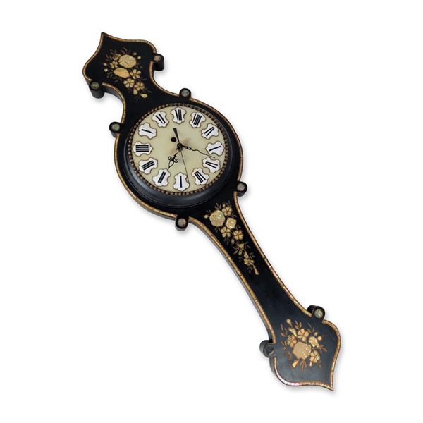 Napoleon III Style Mother-of-Pearl Inlaid Wall Clock