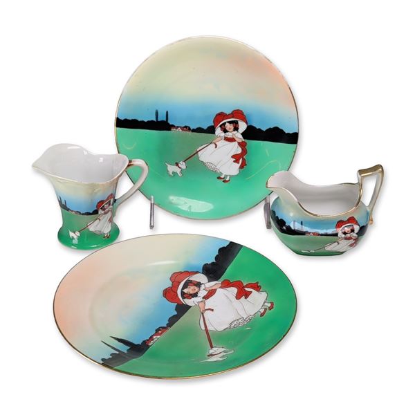 Royal Bayreuth Bavaria Sunbonnet Babies Porcelain Tableware Group