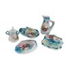 Image 1 : 5pc Royal Bavaria Porcelain Dresser Set With Hand Painted Roses