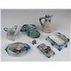 Image 2 : 5pc Royal Bavaria Porcelain Dresser Set With Hand Painted Roses