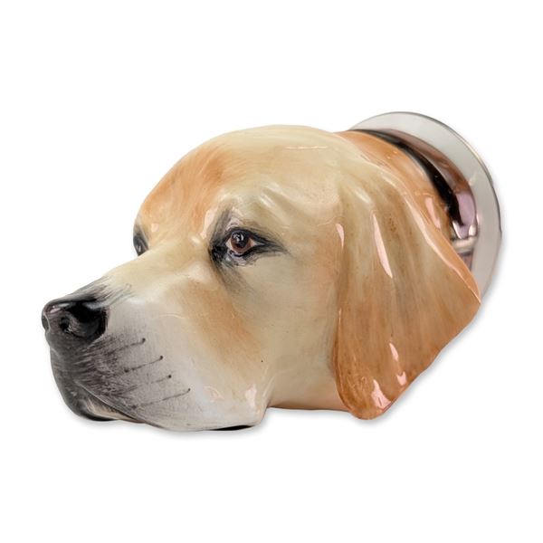 Royale Stratford Porcelain Labrador Retriever Stirrup Cup Figurine