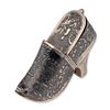 Image 1 : Continental 900 Silver Repousse Shoe Snuff Box