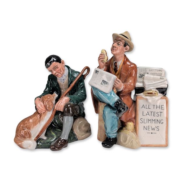 Pair of Royal Doulton Character Porcelain Figurines