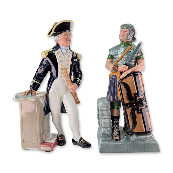 Two Royal Doulton Porcelain Figurines The Captain and The Centurion