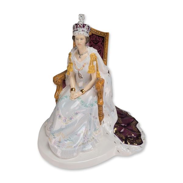 Royal Doulton Diamond Jubilee Queen Elizabeth II Bone China Figurine