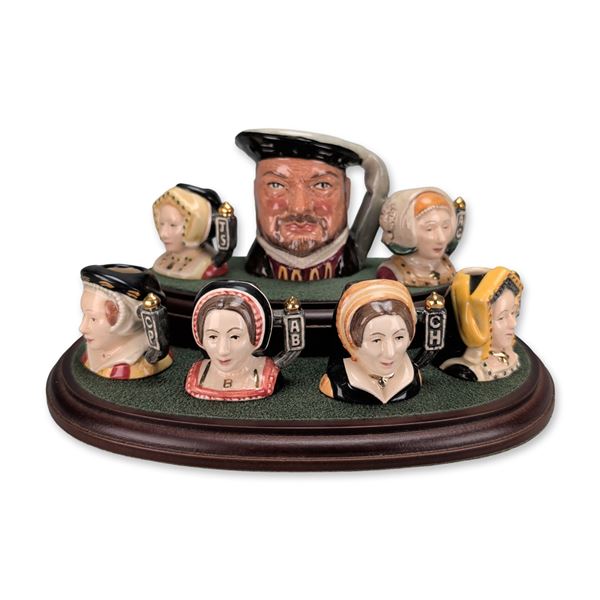 Royal Doulton Henry VIII and Six Wives Porcelain Figurine Set