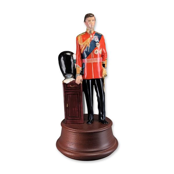 Royal Doulton Limited Edition Bone China Figurine, H.R.H. The Prince of Wales HN2884 with Base & COA