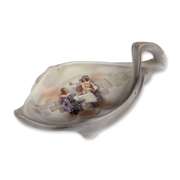 Royal Bayreuth Bavaria Porcelain Cavalier Tavern Scene Ashtray