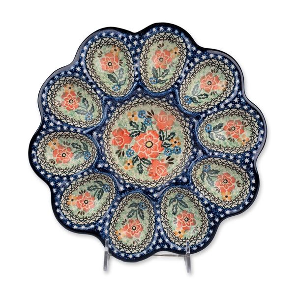 Ceramika Artystyczna Boleslawiec Polish Pottery Egg Platter