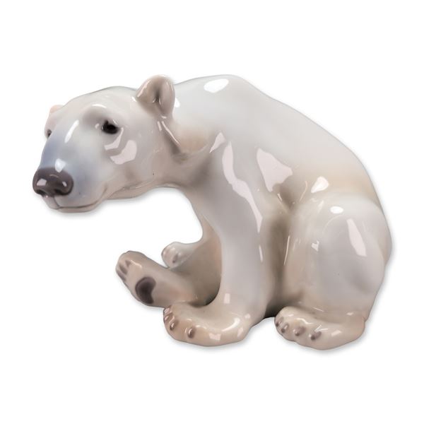 Bing and Grondahl Porcelain Polar Bear Cub Figurine