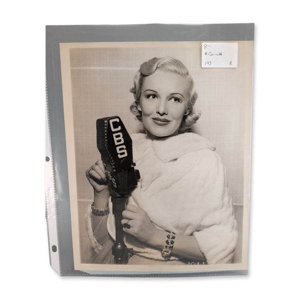 Madeleine Carroll CBS Campbell Playhouse Publicity Photograph and Press Release 1939