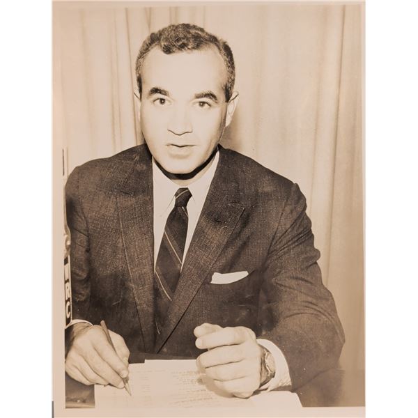 Martin Agronsky Look Here NBC Television Press Photograph and Caption