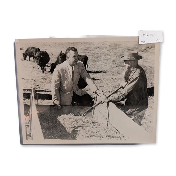NBC Newsman Randall Jessee 1956 Election Reporting Silver Gelatin Press Photograph