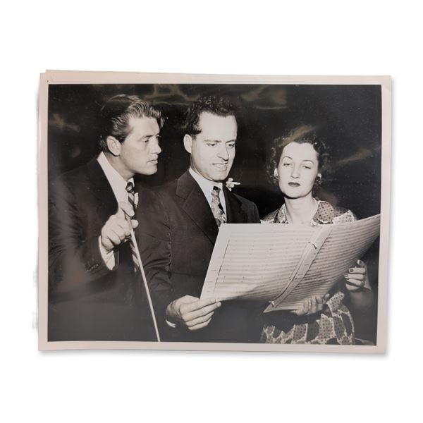 NBC Radio The Railroad Hour Cast Silver Gelatin Press Photograph