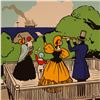 Image 4 : Tony Sarg, Color Silkscreen on Paper, Nantucket Widow's Walk