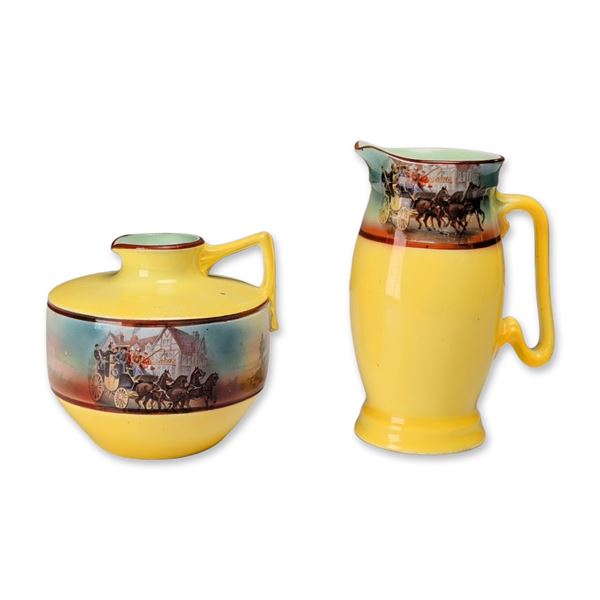 Royal Bayreuth Porcelain Coaching Days Jug and Pitcher