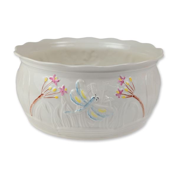 Belleek Irish Parian Porcelain Dragonfly Bowl
