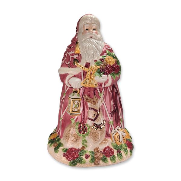 Royal Albert Seasons of Colour Old Country Roses Santa Cookie Jar