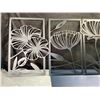 Image 7 : 4PCS Modern Metal Floral/Poppy Wall Art (16.5" x 11.8" Size Each) Line Flower Art Decor (Black) New!