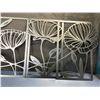Image 8 : 4PCS Modern Metal Floral/Poppy Wall Art (16.5" x 11.8" Size Each) Line Flower Art Decor (Black) New!