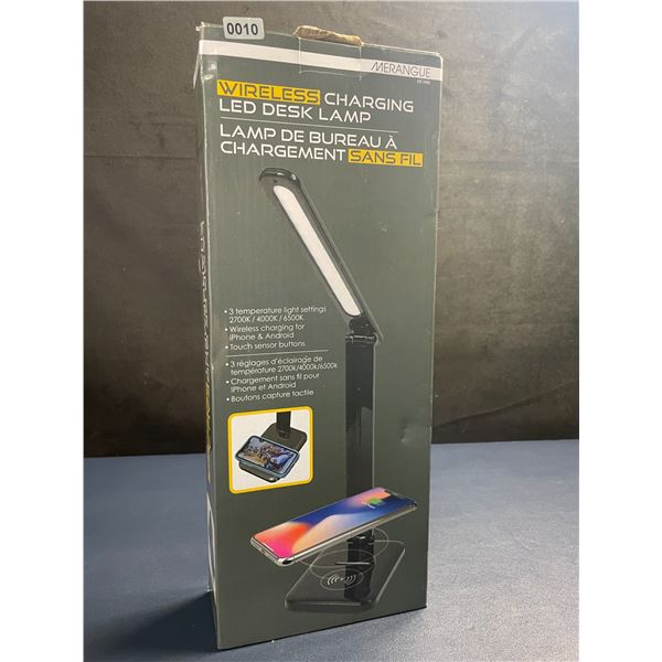 Wireless Charging LED Desk Lamp w/ Touch Sensor Buttons, 3 Light Settings - New