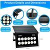 Image 2 : LED Outdoor Solar Flood Light with Remote Control; 50W Solar Security Light; Waterproof, 6500K - New