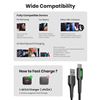 Image 10 : Lot of 2 3-Packs INIU USB-C Nylon Braided Charging Cables (USB-C to USB-A Charging Cords) New