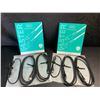 Image 2 : Lot of 2 3-Packs INIU USB-C Nylon Braided Charging Cables (USB-C to USB-A Charging Cords) New