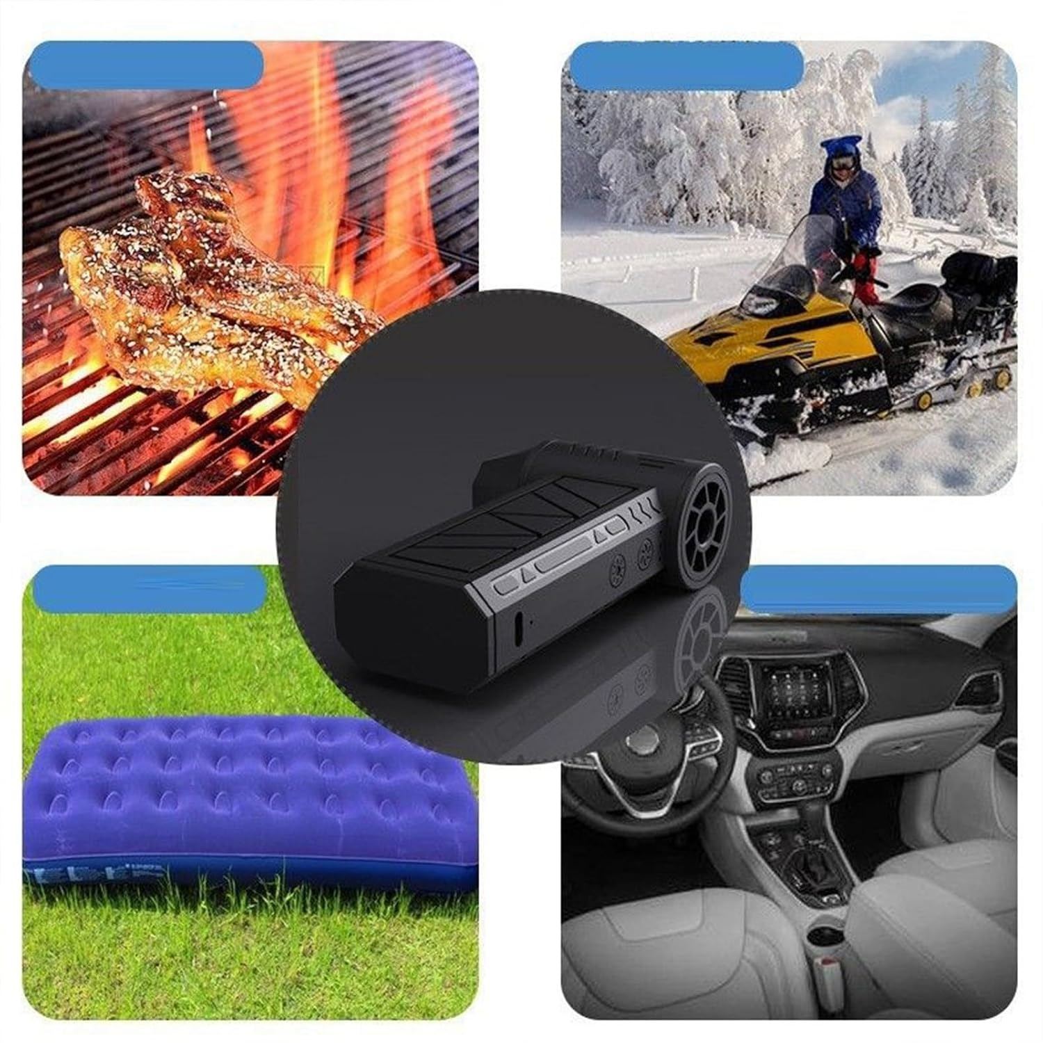 Portable Mini Jet Fan Blower/2-in-1 Cordless Electric Air Duster ...