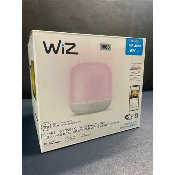 WiZ Hero Smart LED Light; 620lm RGBW Smart Table Lamp w/ Bluetooth/WiFi; Plug & Play - New Sealed!