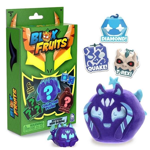 BLOX FRUITS - Mystery Mini Bundle (Series 2) 6PC Toy Set; Includes Virtual Game DLC - New Sealed!