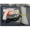 Image 2 : 3 Mini Hot Glue Guns (20W); White Glue Guns with Glue Sticks - Multi-Purpose; Great for DIY/Crafts