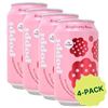 Image 2 : Poppi Raspberry Rose Soda Drinks (4 x 355 mL Cans) New Sealed!