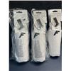 Image 1 : 3 Packs of Franklin Sock'R Shin Guards (M) White - Elastic Cuff, Removable Plastic Shell - New