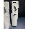 Image 2 : 3 Packs of Franklin Sock'R Shin Guards (M) White - Elastic Cuff, Removable Plastic Shell - New