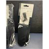 Image 2 : 3 Packs of Franklin Sock'R Shin Guards (M) Black - Elastic Cuff, Removable Plastic Shell - New