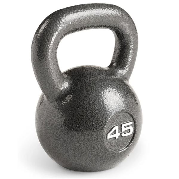 Marcy Classic 45LB Hammertone Kettleball - Cast Iron Kettleball - New in Box!