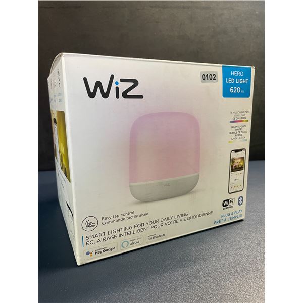 WiZ Hero Smart LED Light; 620lm RGBW Smart Table Lamp w/ Bluetooth/WiFi; Plug & Play - New Sealed!