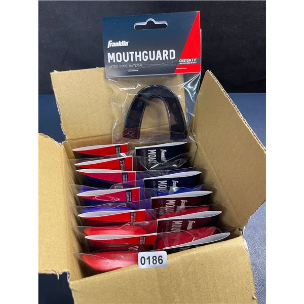 12-Pack Box of Franklin Mouthguards for Sports; Custom-Fit, Latex-Free Material - New Sealed