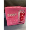 Image 5 : Poppi Raspberry Rose Soda Drinks (4 x 355 mL Cans) New Sealed!