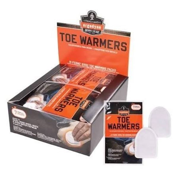 40-Pack Case of Ergodyne Work Gear N-Ferno Toe Warming Packs; Warms Up To 7hrs - New