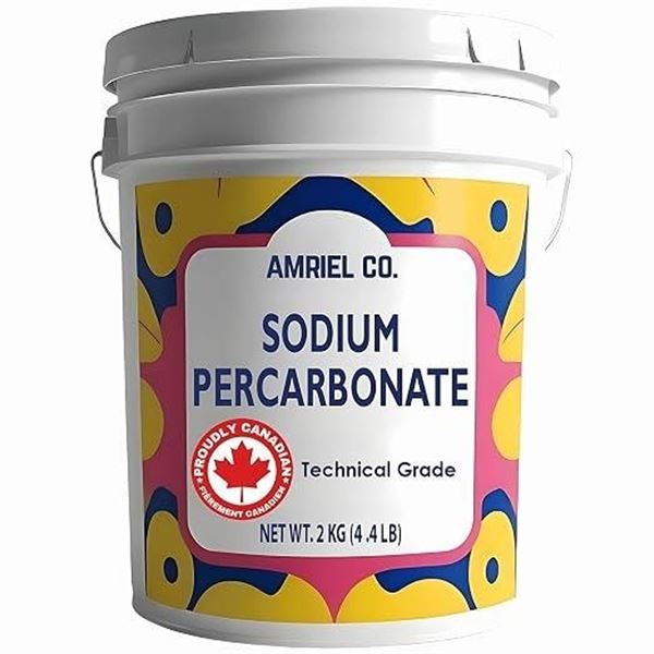 Amriel Co. Sodium Percarbonate (2KG Tub) Ideal for Cleaning, Stain Removal, etc. New Sealed!