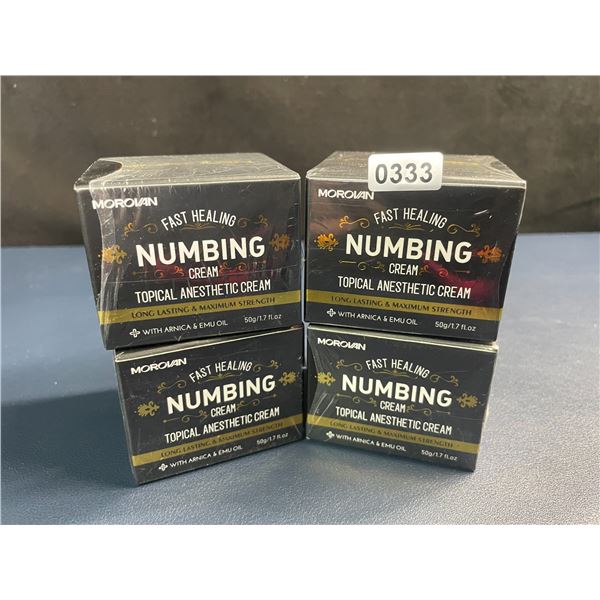 4 Boxes of Morovan Fast Healing Numbing Cream/Topical Anesthetic Creams (50g) New Sealed!