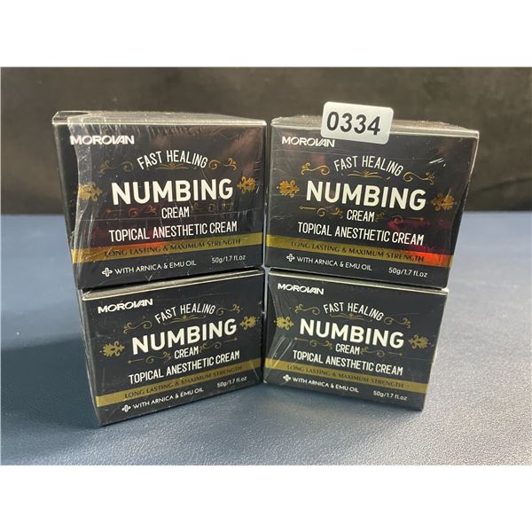 4 Boxes of Morovan Fast Healing Numbing Cream/Topical Anesthetic Creams (50g) New Sealed!