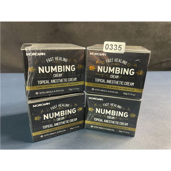 4 Boxes of Morovan Fast Healing Numbing Cream/Topical Anesthetic Creams (50g) New Sealed!